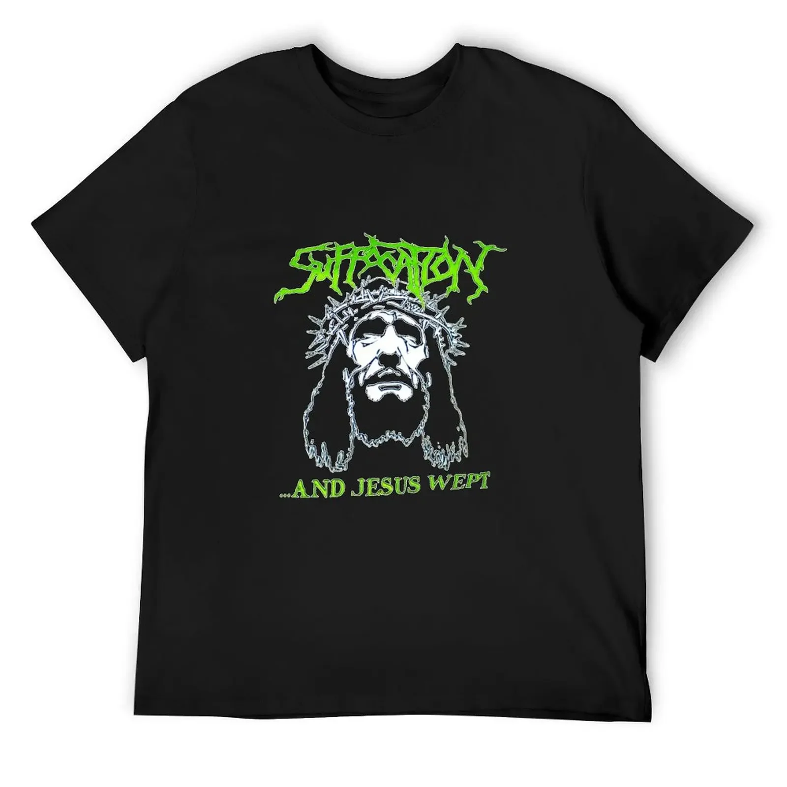 Лидер продаж-Suffocation-Band-and-yesus-wept-- футболка с фигурками аниме мешковатые рубашки хлопковые футболки с рисунком мужская футболка