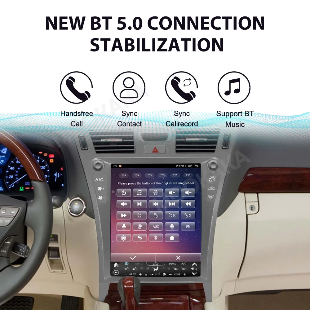 Фото Автомобильный радиоприемник с сенсорным экраном для Lexus LS460 2006-2012 Android GPS автомобильный мультимедийный радиоприемник стереоприемник головное устройство №4