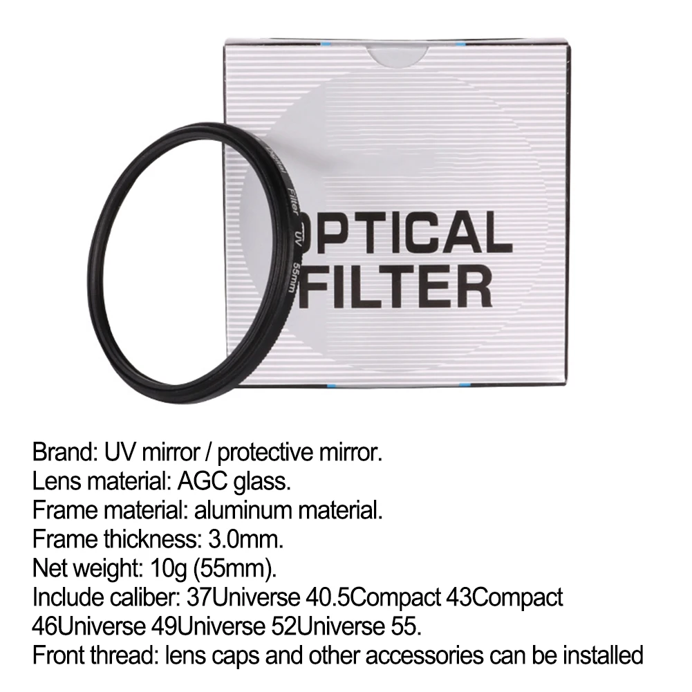 Фото Фильтр для объектива камеры Lightdow Macro Close Up UV Digital Lens Filter Protector For Camera 37MM 40,5 MM 43MM 46MM 49MM 52MM №2