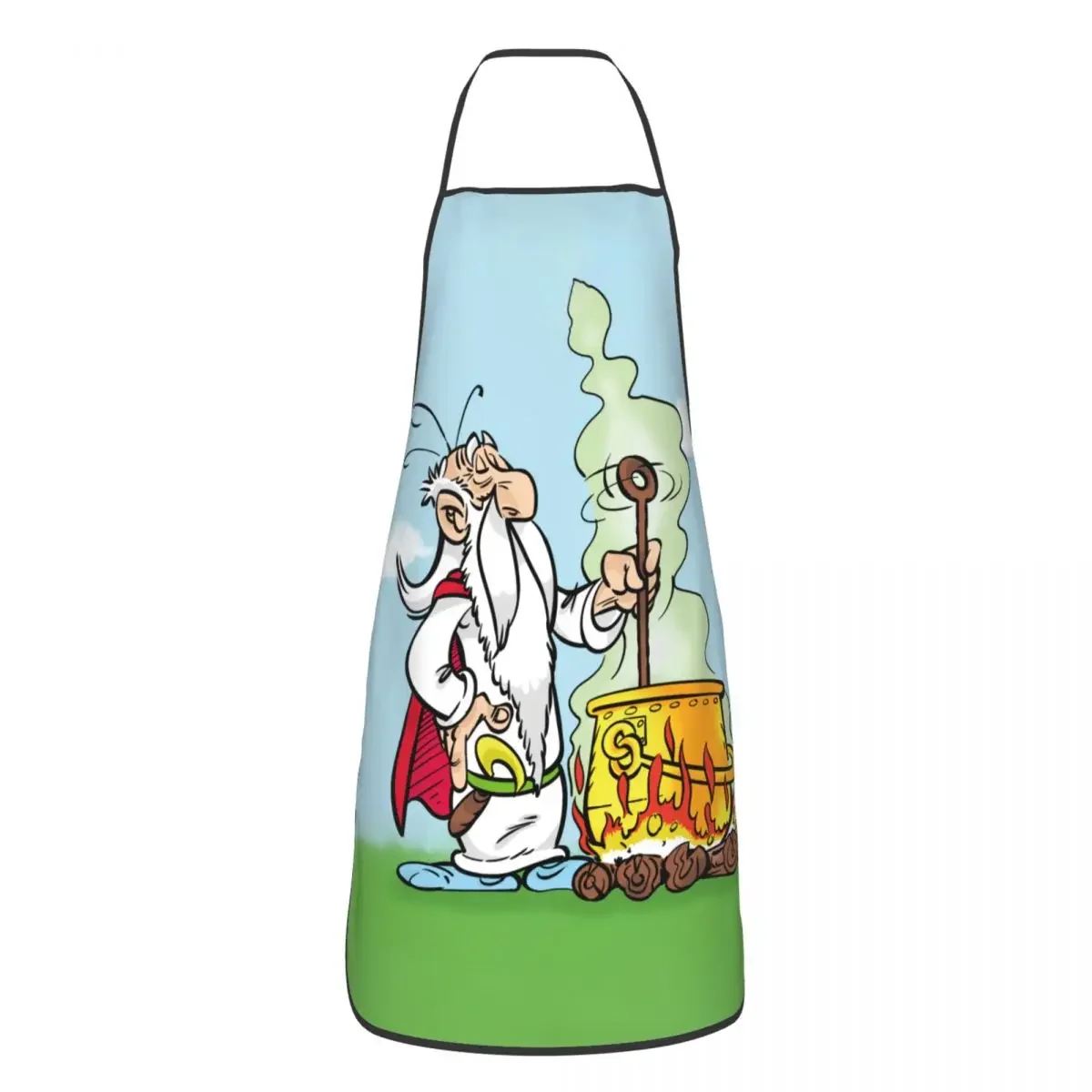 Пользовательские нагрудники Getafix для приготовления пищи, фартуки для волшебного солля для мужчин и женщин, для взрослых, шеф-повара, кухня, кулинария комиксов, Астерикс, таблер, кухня, живопись