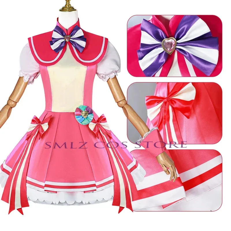 A888Anime Cure Wonderful Inukai Komugi Косплей Костюм Игра Pretty Cure Костюм Вечеринка Карнавал Comic Con Play Наряд для WB666@!