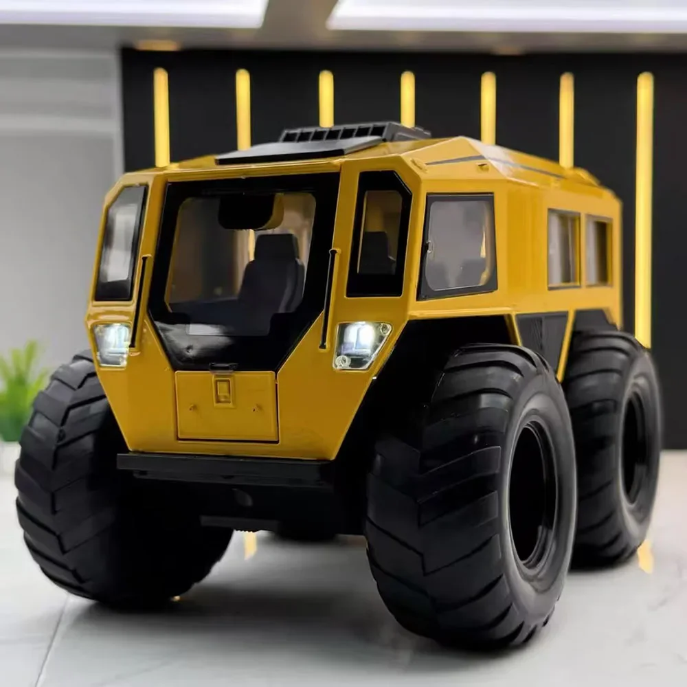 1:24 сплав, Россия, вездеходные автомобили SHERP, игрушки, модели, легкая музыка, внедорожные двери с открытой дверью, миниатюрные транспортные средства для детей, праздничные подарки
