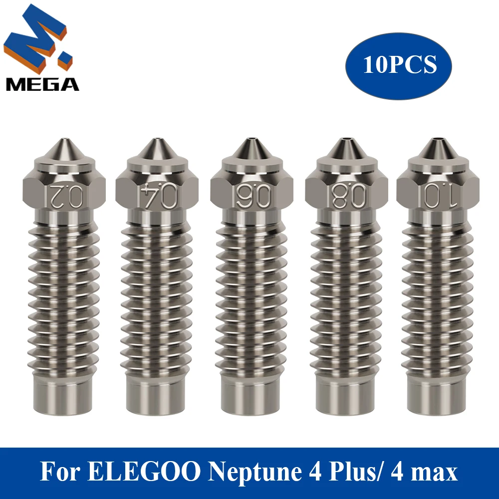 Медные насадки для 3D принтера ELEGOO Нептун 4 Plus/4 Max, 1,75 мм, 10 шт.
