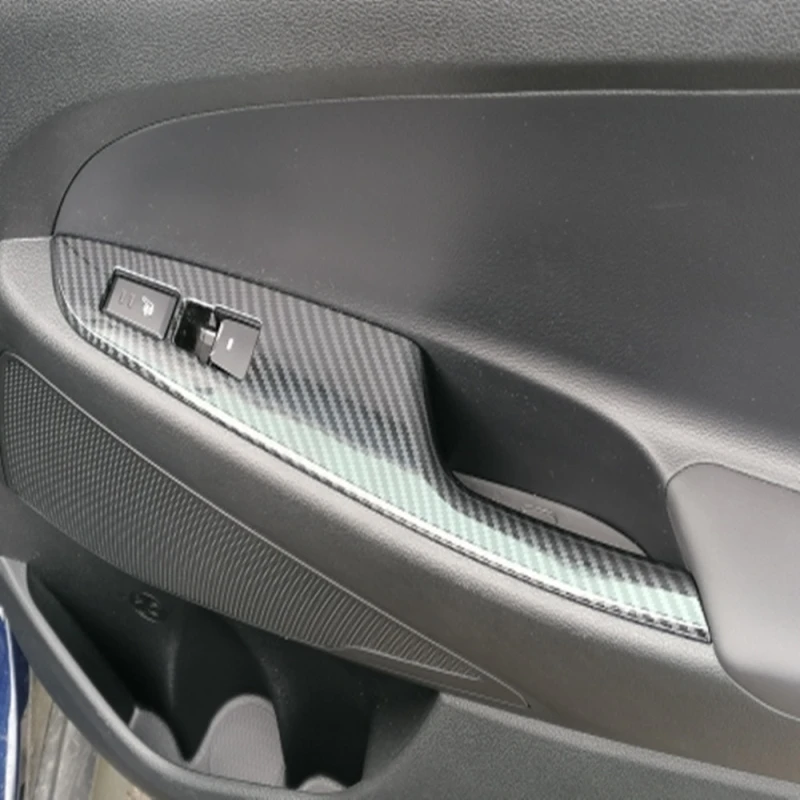 Фото Для Hyundai Tucson 2015 2016 2017 2018 2019 2020 ABS кнопка переключения автомобильной двери подлокотника окна панель подъема Рамка стеклянная крышка управления №2