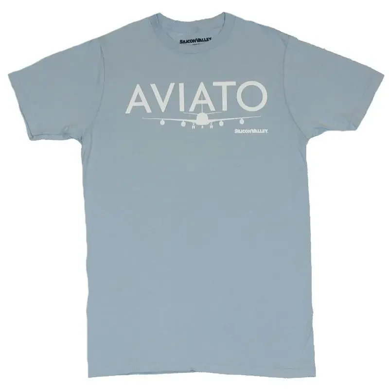 Мужская футболка Silicon Valley Aviato Simple Image с логотипом самолета