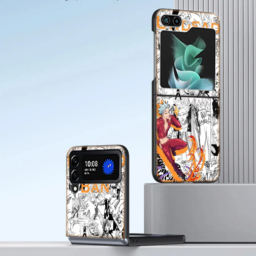 Фото Nanatsu no Taizai Seven Deadly Sin Прозрачный чехол для телефона Samsung Galaxy Z Flip6 5G Flip5 5G Flip4 3 Z Flip Black Cover Shell Coqu №3