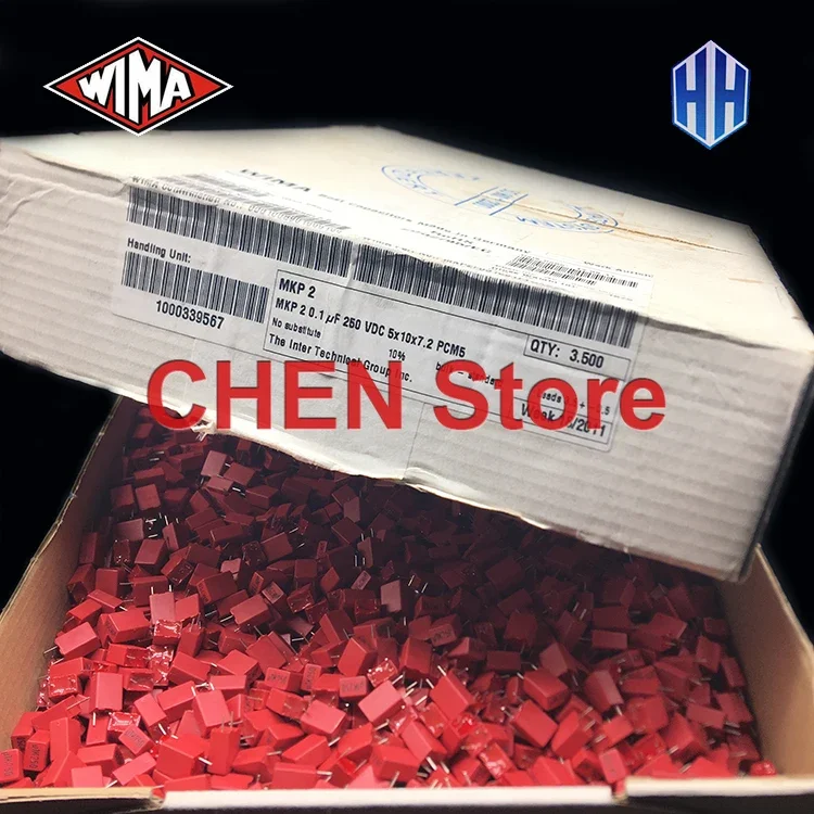 Бесплатная доставка Германия WIMA MKP2 104250 В P5MM красный аудиоконденсатор MKP-2 250 В 0,1 мкФ 250 В 104 100NF MKP 0,1 мкФ250 В (art.: 3920cfabdde39) - 3920cfabdde39