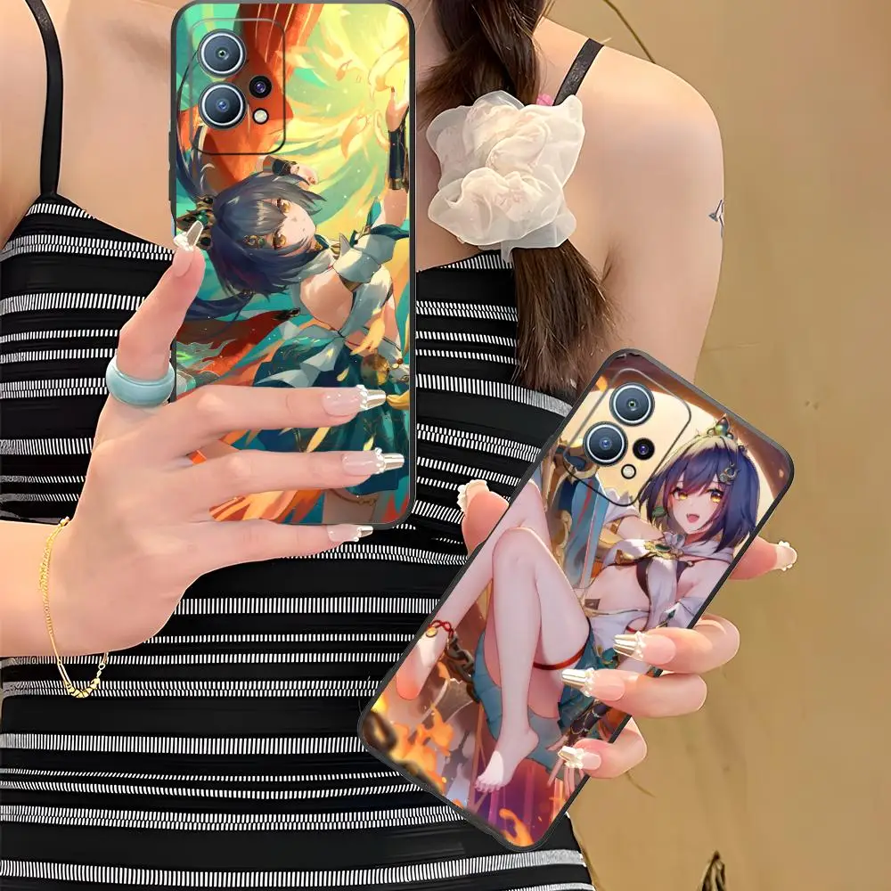 Чехол для телефона Honkai Star Rail Yunli для Huawei P60 P50 P40 P30 P20 P10 P9 P8 Pro Lite Plus, черный чехол для смартфона, мобильные телефоны