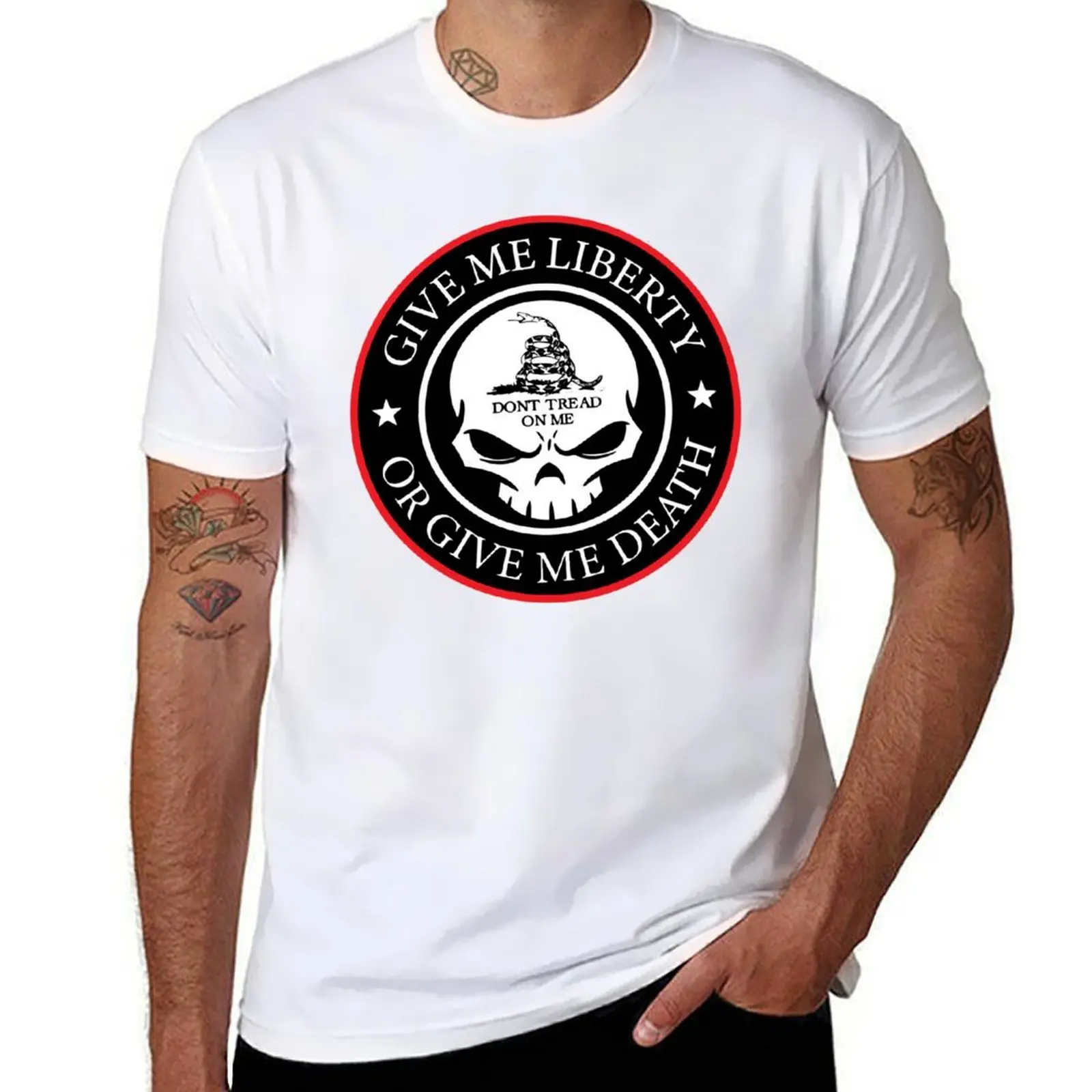 Футболка Give Me Liberty or Give Me Death 1776 DTOM, мужская футболка с рисунком, мужские хлопковые мягкие футболки