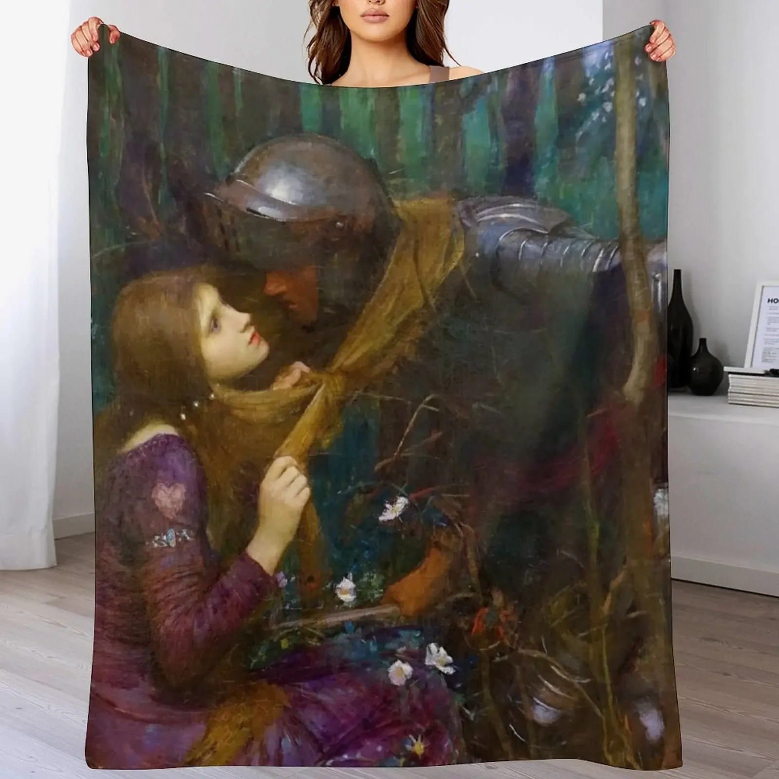 Одеяло La Belle Dame Sans Merci-John William Waterhouse, забавный подарок, белье для детей, декоративные одеяла для кроватей