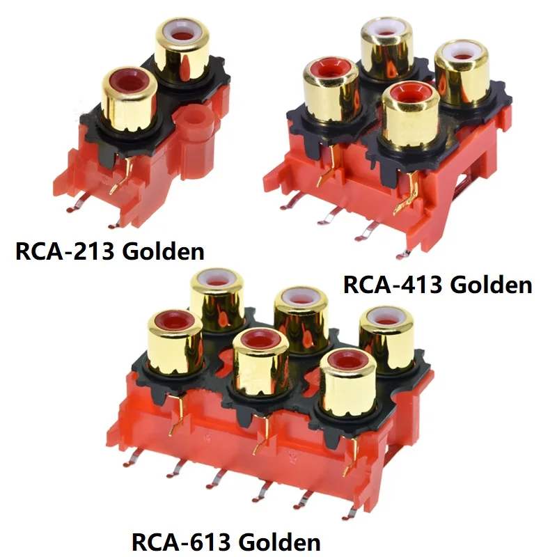 2/4 шт., гнездовой разъем RCA для монтажа печатной платы