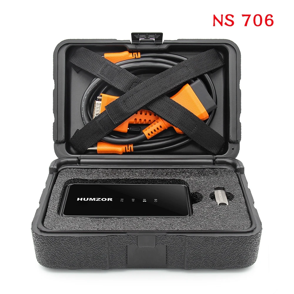 NexzSYS NS 706 поставляется стандартным с полнофункциональным диагностическим боксом автомобильный диагностический инструмент поддерживает сброс кодирования ЭБУ OBD2 K