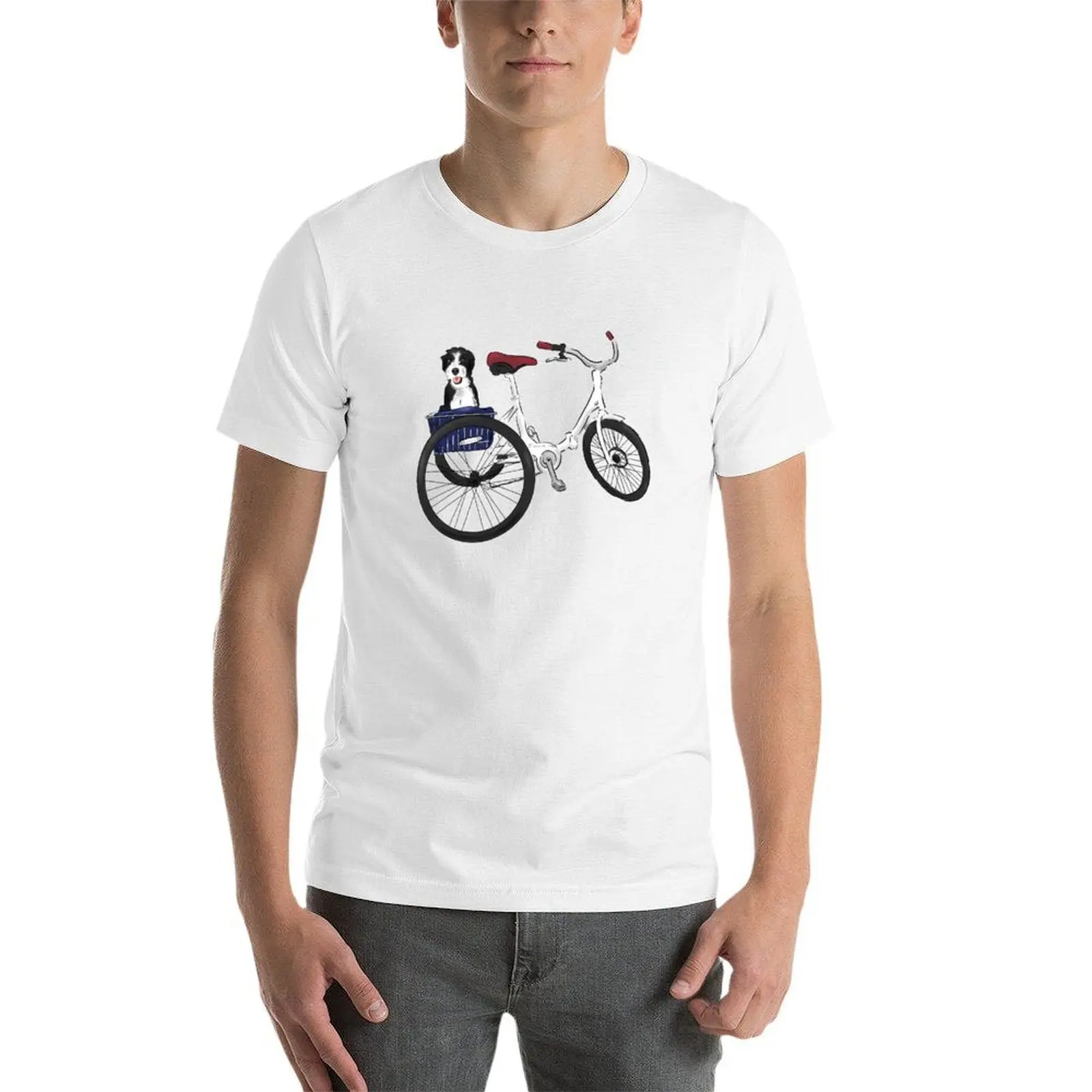 Фото Футболка Amal and Trike, мужские футболки из 100% хлопка, футболка с рисунком №4
