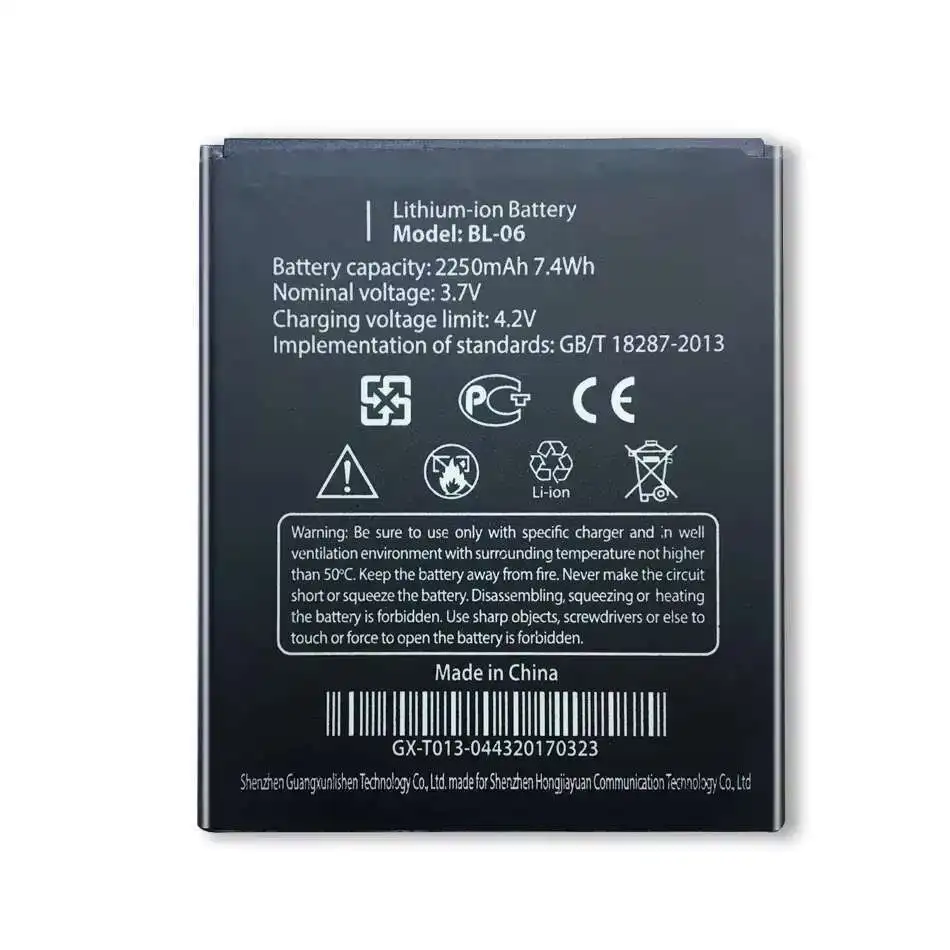 Фото Аккумулятор для мобильных телефонов THL T6 Pro T6S BL06 BL-06 2250 мАч №3
