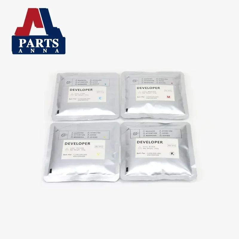 1 комплект DV313 DV-313 C258 проявитель железного порошка CMYK для Konica Minolta Bizhub C308 C368 C458 C558 C658 C 258 308 368 458 558