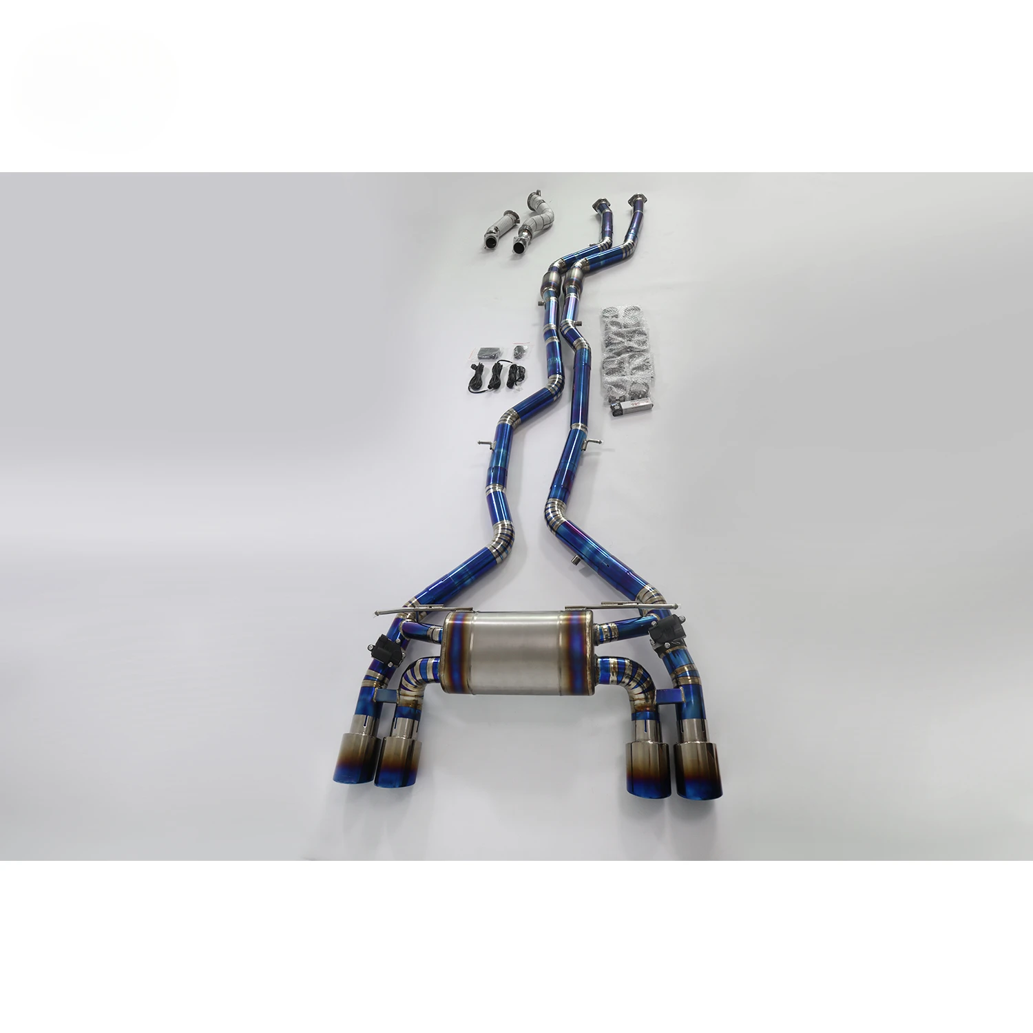 Полный комплект выхлопной системы OUCHI Catback Downpipe для BMW M2 S55 3.0T Competition F87 с клапаном глушителя Catback Catback Catback Downpipe