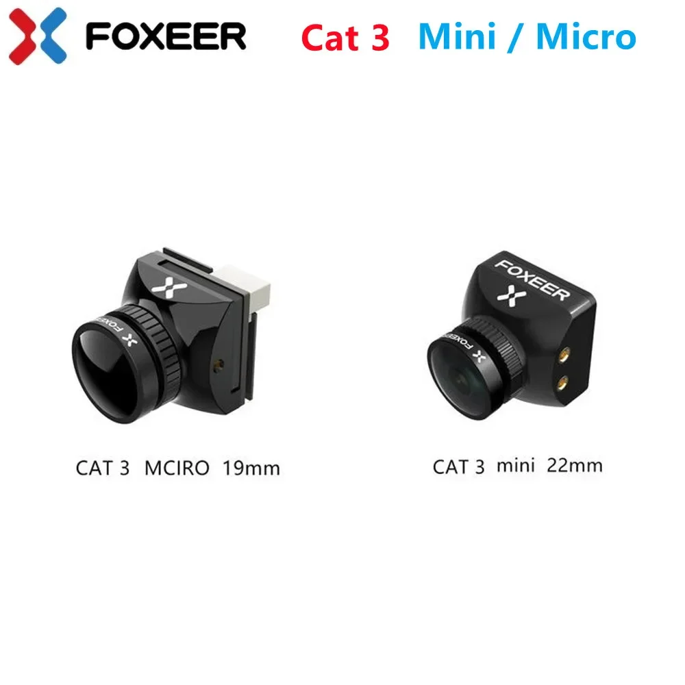 Камера Foxeer Mini Cat 3 / Micro Cat 3 1200TVL Starlight 0.00001Lux FPV с низкой задержкой и низким уровнем шума
