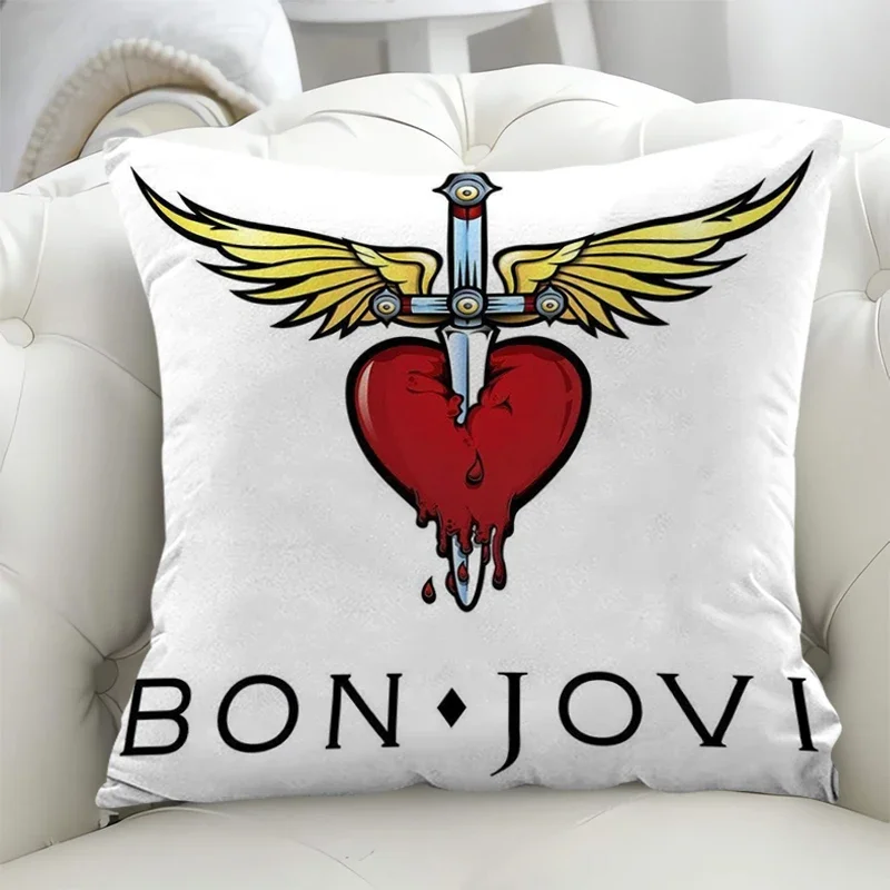Наволочка B-Bon Jovi 45x45, наволочки для подушек, двухсторонняя искусственная подушка 40x40, декоративные подушки для дивана, чехол для подушки