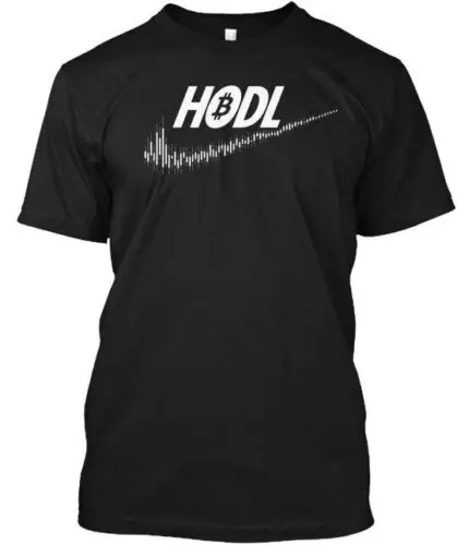Hodl Биткоин темная-футболка, сделанная в США размер от S до 5XL