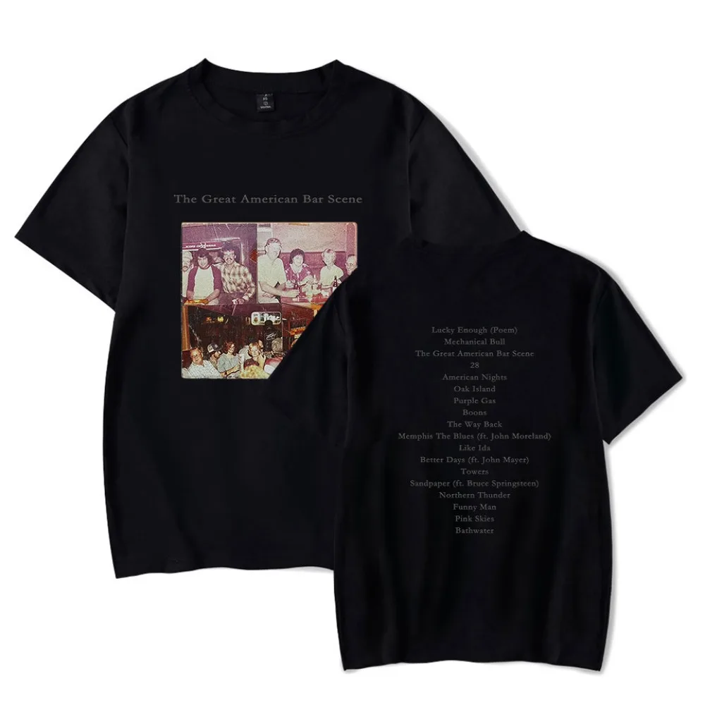 Zach Bryan The Great American Bar футболка с изображением сцены Merch унисекс футболка с коротким рукавом Повседневная футболка