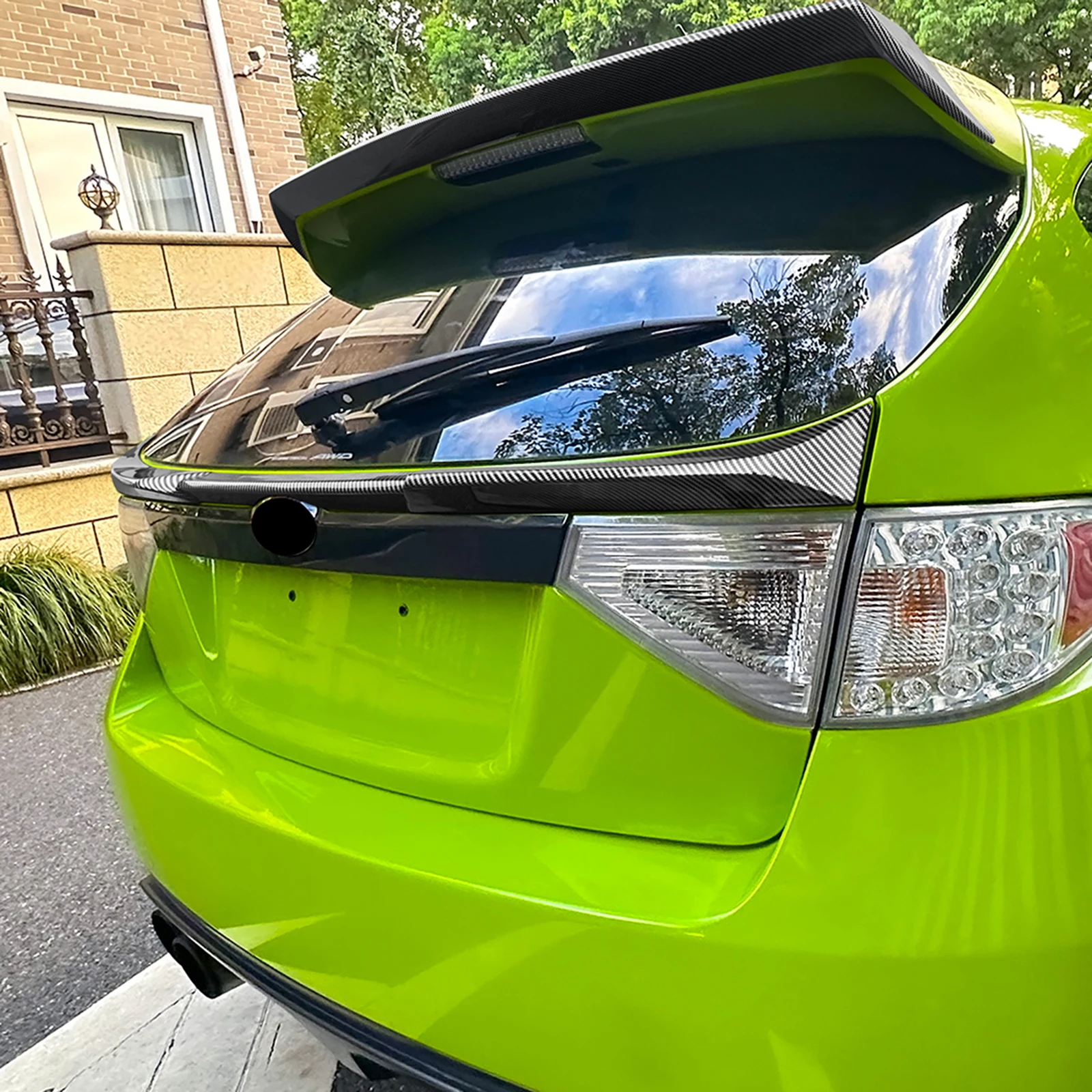 Для Subaru Impreza GRB WRX STI 2008-2014 хэтчбек задний багажник средний спойлер крыло хвост задняя дверь центр сплиттер губа (art.: 3920d228c22d0) - 3920d228c22d0