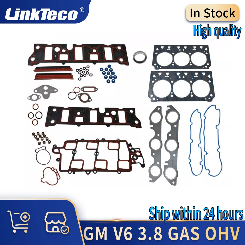 Комплект прокладок для головки цилиндра двигателя, 3,8 л, ГАЗ OHV, сверхзаряженный, для Buick привлекательной Лакросса, Chevrolet Impala, olddelta, Pontiac
