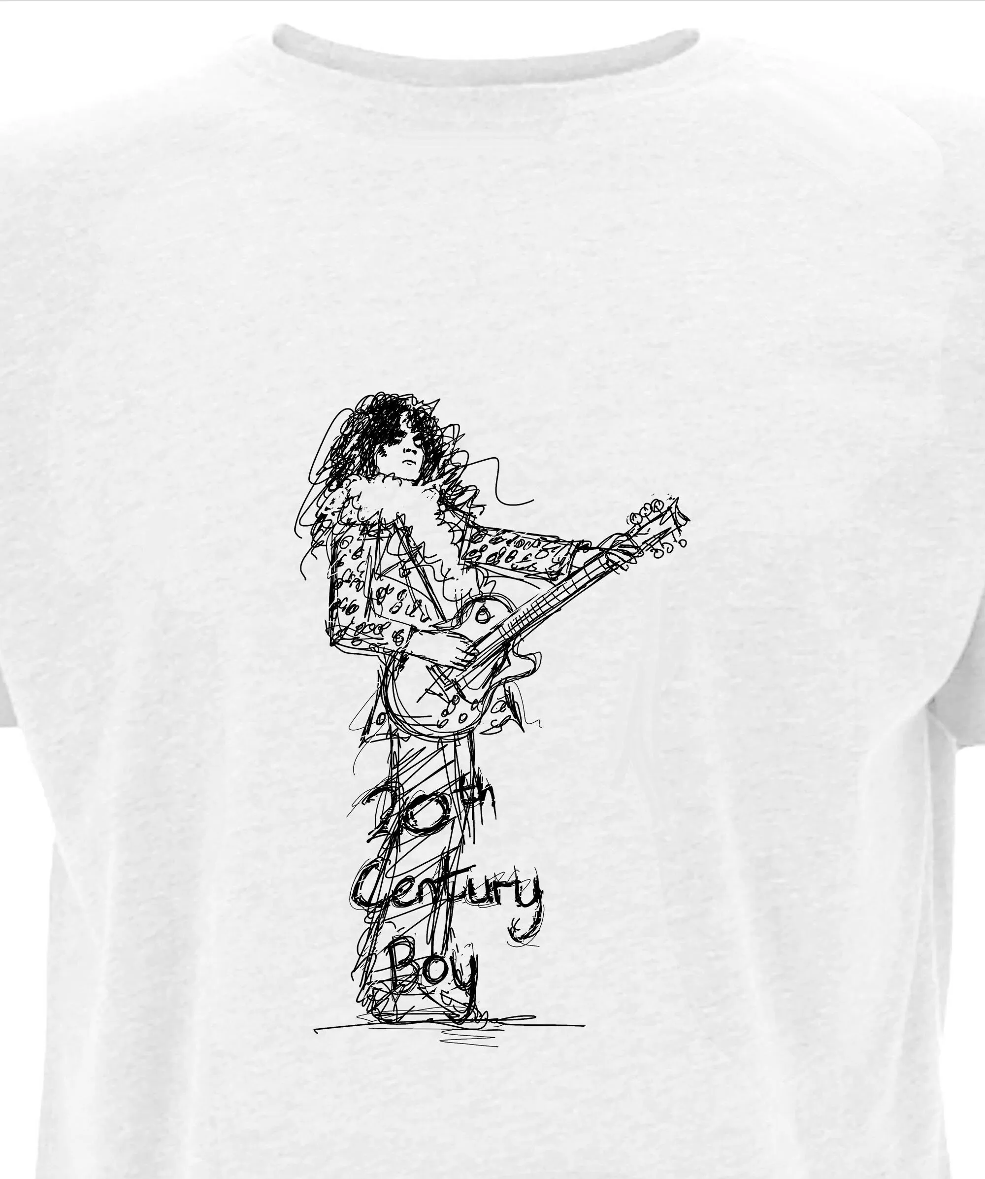 Футболка Marc Bolan T Rex Rock 70-х годов, мужские подарки для мужчин, одобренная хлопковая футболка Fairwear