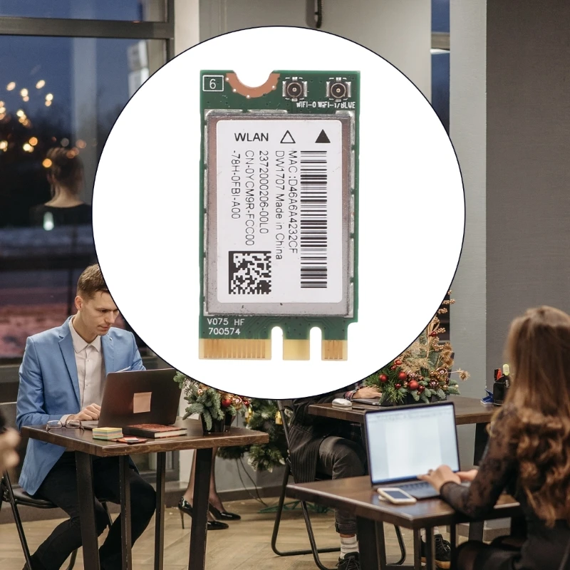 Фото 300 м Беспроводная V4.0 двухдиапазонная WIFI WLAN карта для DW1707 VRC88 Atheros №3