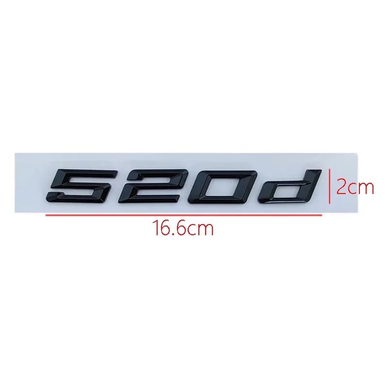 3D черный логотип 520d 420d 428d 430d 435d 525d 528d 530d эмблема буквы наклейка значок багажника автомобиля для BMW E39 E60 G30 F10 аксессуары