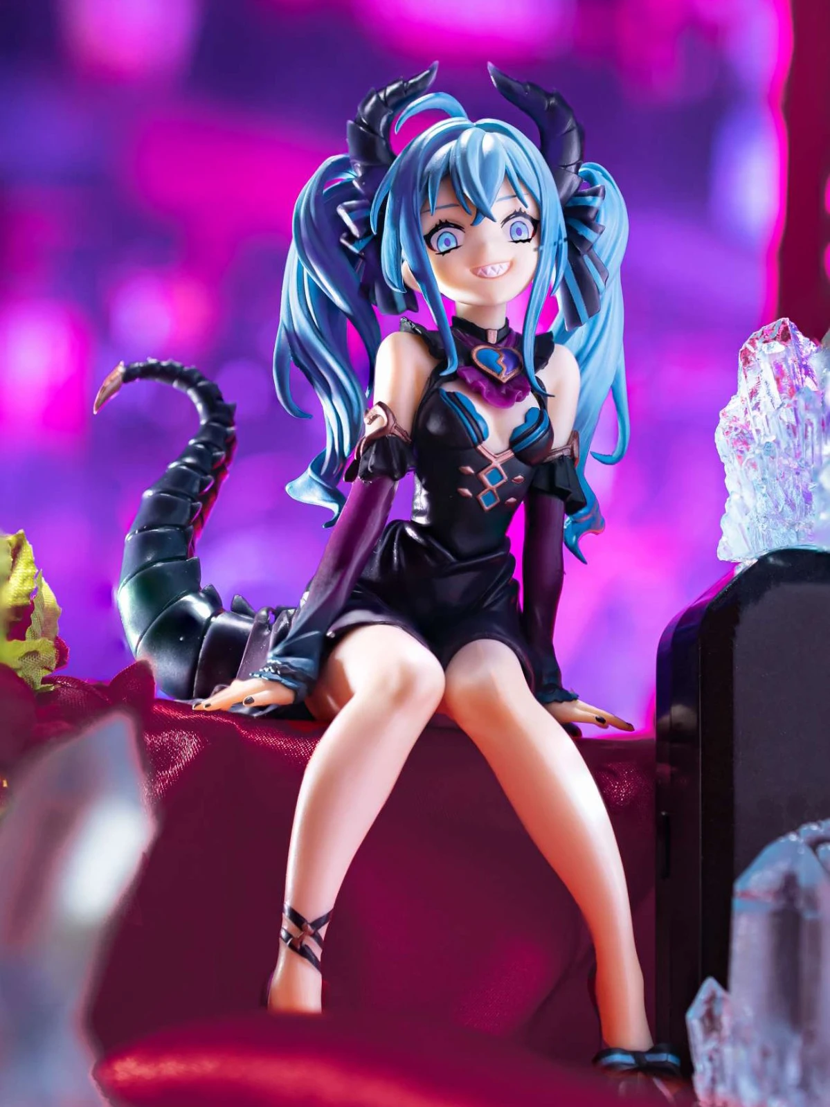 Фигурки героев мультфильмов Hatsune Miku, оригинальные модели аниме «Маленький Дьявол» Furyu, милые куклы, подарки для детей