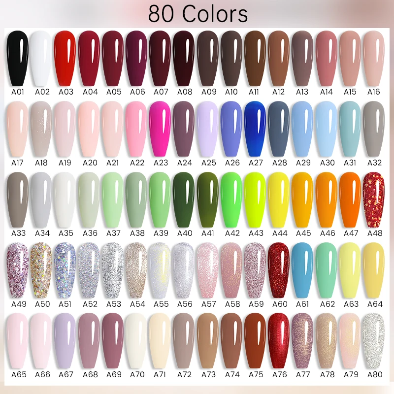 Фото UR SUGAR 80 цветов Гель-лак для ногтей Metallic Red Vernis Полуперманентный маникюр для дизайна ногтей 7/15 мл Soak Off LED UV Gel DIY Gellak №5