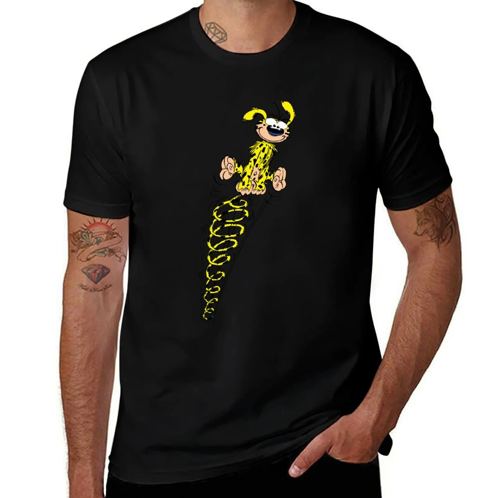 Футболка Funny Man Spirou Marsupilami Fantasio Love You Fans, уличная одежда больших размеров для мужчин