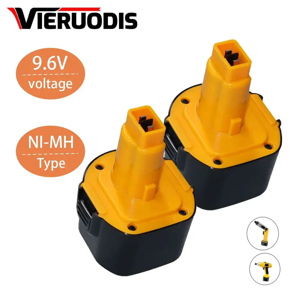 6800mAh 9,6 V для Dewalt Ni-MH батарея DE9061 DE9062 DW9060 DW9061 DW9062 EZWA DE9036 29 4800mAh 9800mAh
