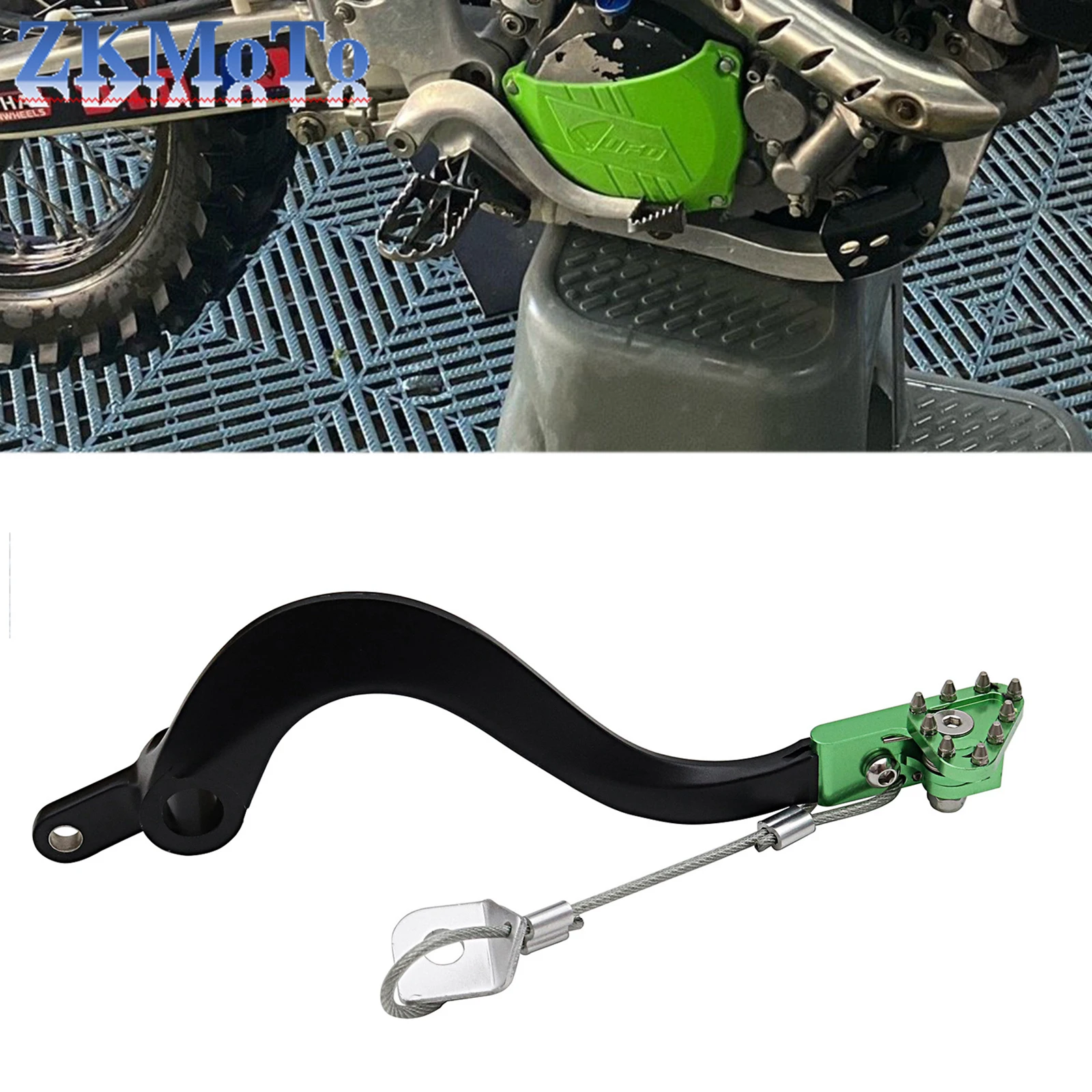Задняя педаль тормоза с ЧПУ для KAWASAKI KX450F KX450 KX250F KX250 KLX450R KX 250 250F 450 450F KLX 450R, запчасти для мотоциклов