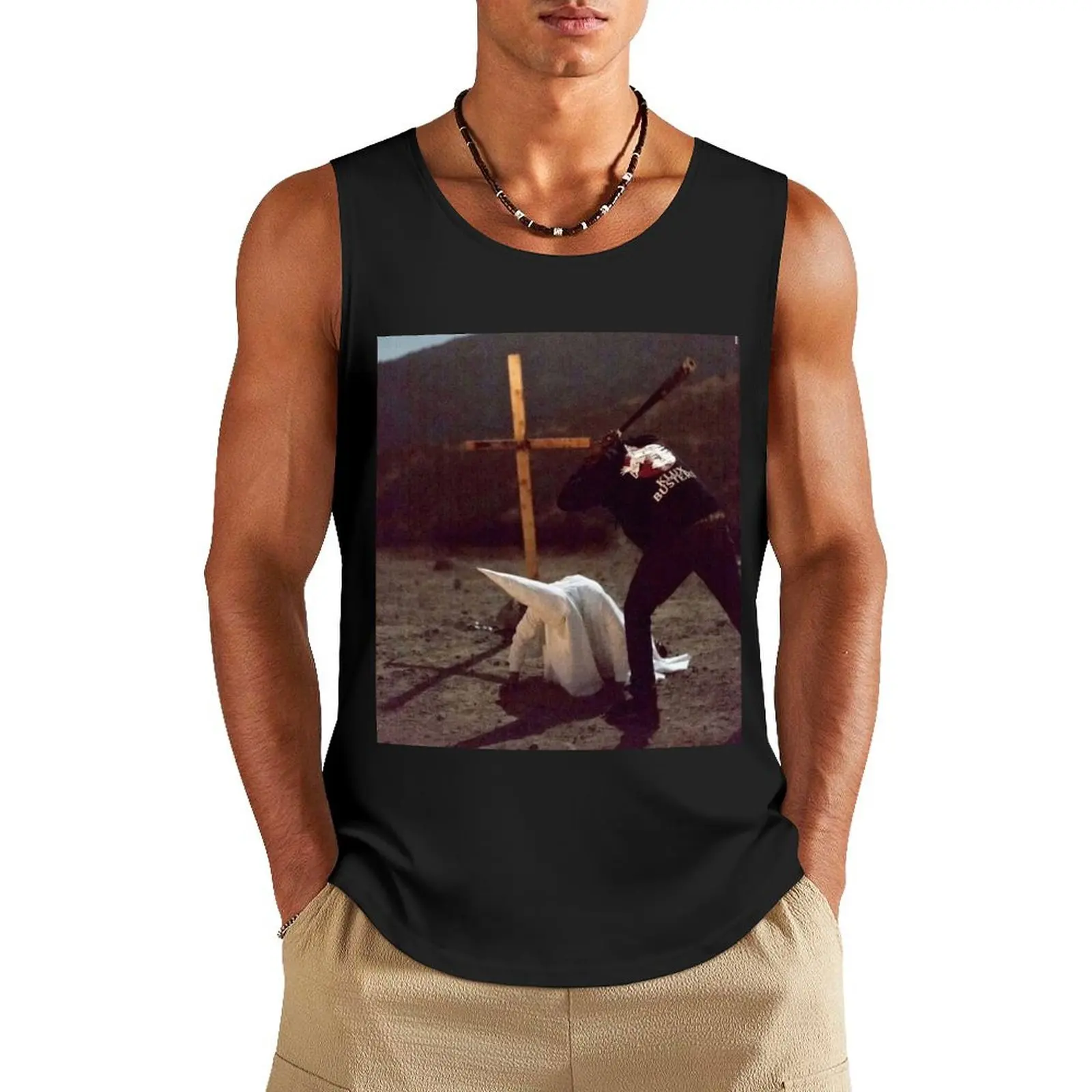 KLUX BUSTERS Tank Top Men's gym clothing Men's vest Sleeveless top