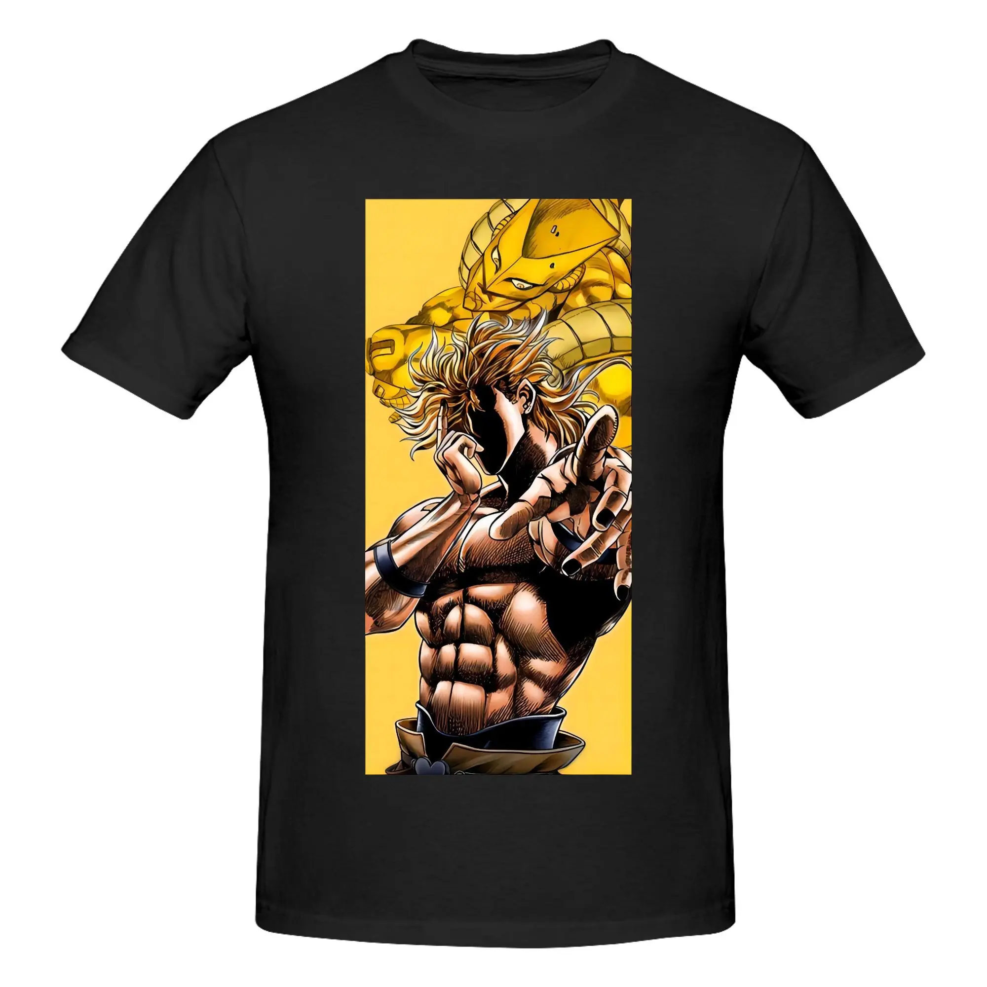 Mens Womens J-Jojo Man B-Bizzare Shirt Pure Cotton Graphic Printing Tee Shirts Japanese Anime Clothing Outfits TS013
