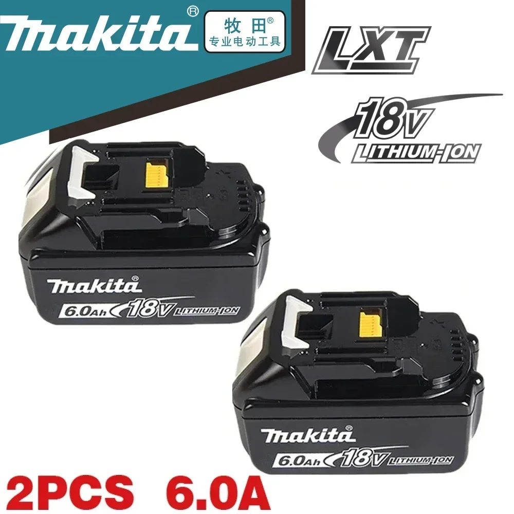 100% совместимая литий-ионная аккумуляторная батарея Makita 18 В 6,0 Ач для электроинструмента, замена BL1830B BL1850B BL1860B BL1815 BL1840
