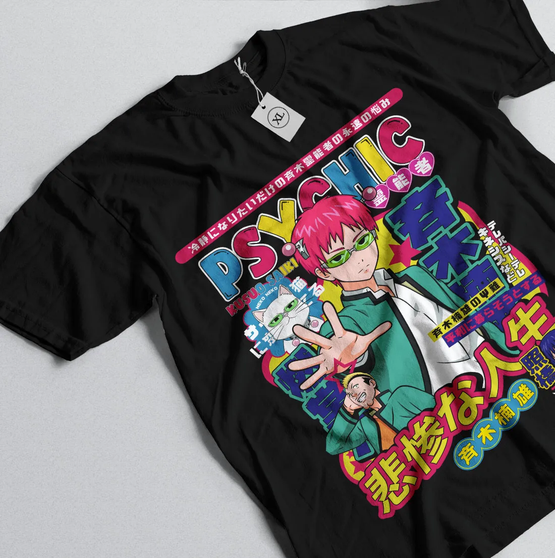 Футболка Kusuo Saiki The Disastrous Life of Saiki K, подарок для фанатов, рубашка всех размеров
