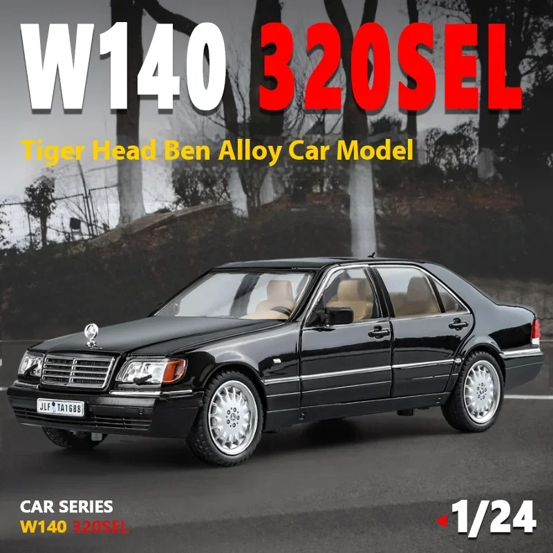 Классический лимузин Mercedes Benz W140 320SEL 1:24, литой Коллекционирование автомобилей, хобби, украшение для рабочего стола, подарки для друга (art.: 3920c90d18b85) - 3920c90d18b85