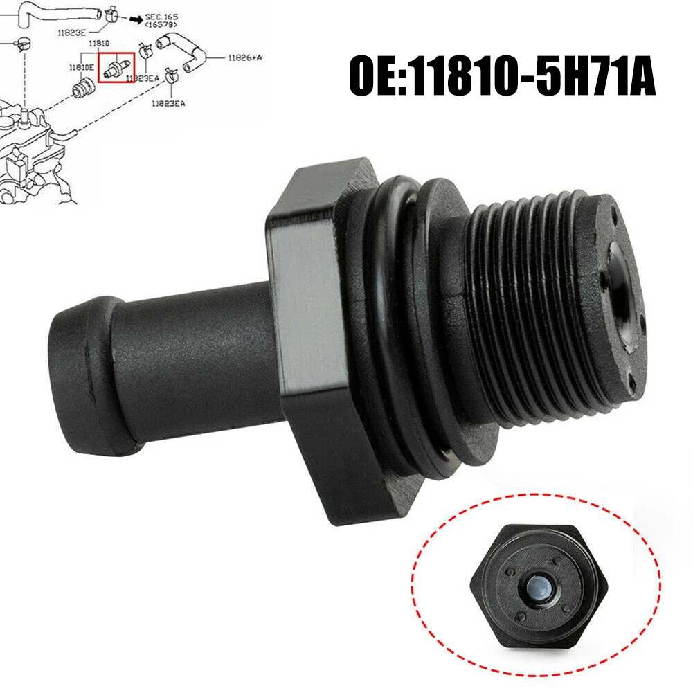 Фото Клапан управления PCV, клапан PCV для Nissan Altima Pathfinder, черный 11810-5H71A 118105H71A, 1 шт., модификация не требуется №3