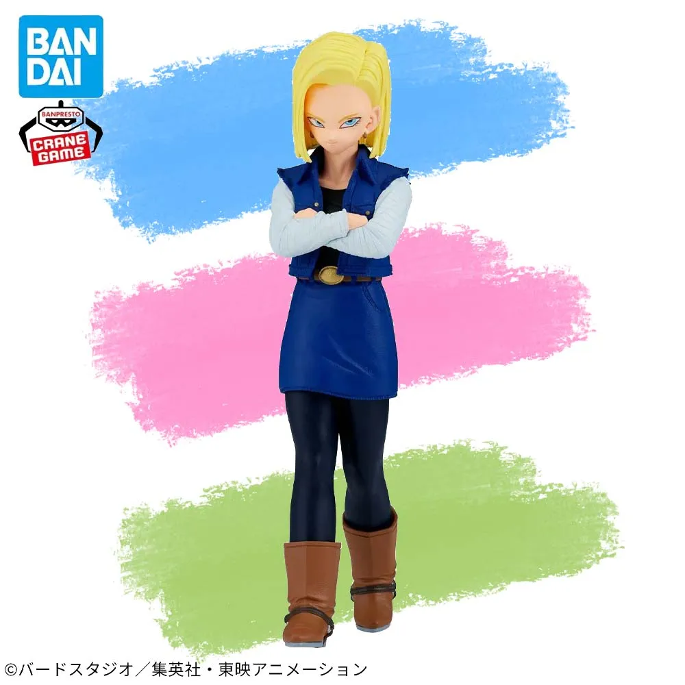 В наличии оригинальная фигурка BANPRESTO SOLID EDGE WORKS Android 18, аниме Dragon Ball Z, модель, оригинальная игрушка в штучной упаковке