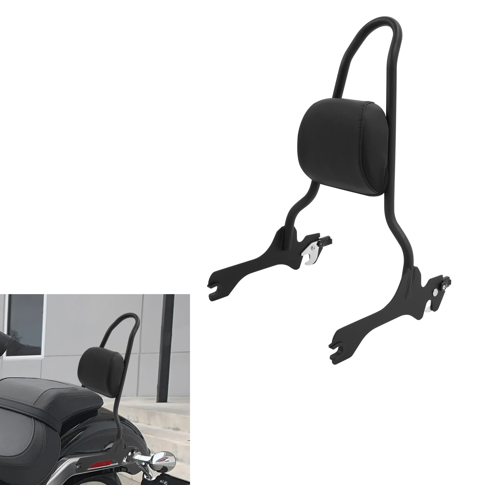 Комплект стыковки спинки для пассажирской спинки мотоцикла, подходит для Harley Fat Boy 114 FLFBS 2018 Breakout FXBR 2023
