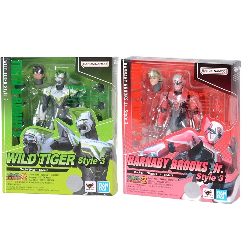 Оригинальная фигурка S.H.Figuarts SHF TIGER & BUNNY BARNABY BROOKS Jr. WILD TIGER Style 3, Bandai, аниме-модель, игрушки, экшн-фигурка