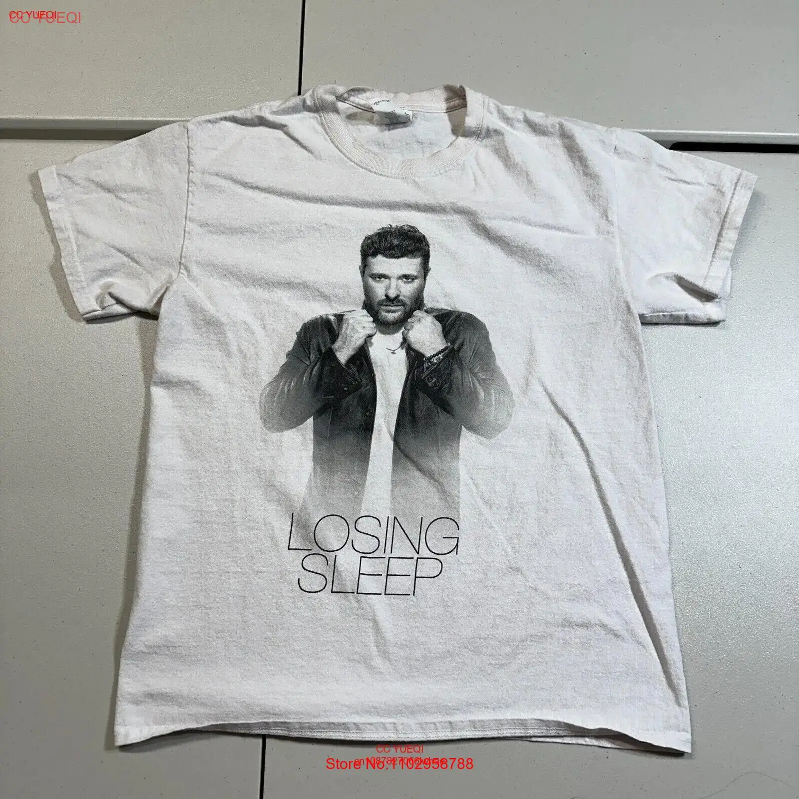 Мужская футболка Chris Young Losing Sleep M с коротким рукавом 2018, North American Tour