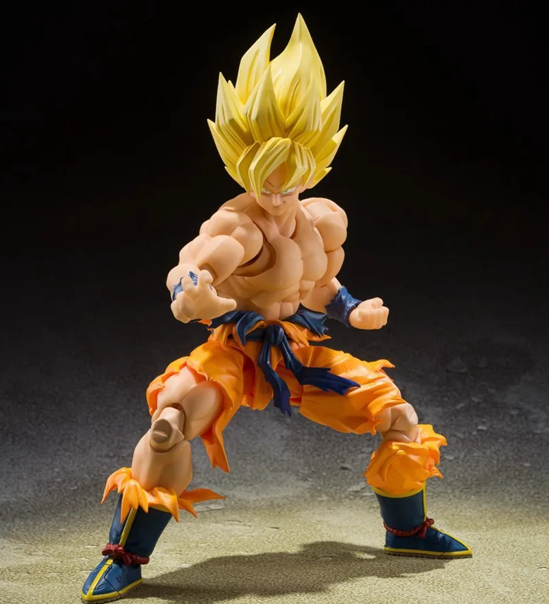 Фото Shf Dragon Ball Z Son Goku Легендарная фигурка ПВХ Подвижная коллекция Аниме 17 см Супер Сайян Какаротто Фигурка Модель игрушки №5