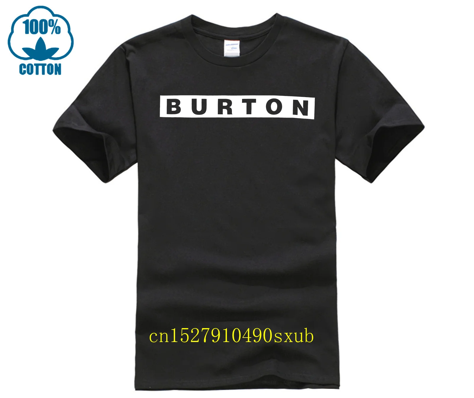 Модная футболка из 100% хлопка Burton Snowboards Rasta Color Logo, футболка всех цветов