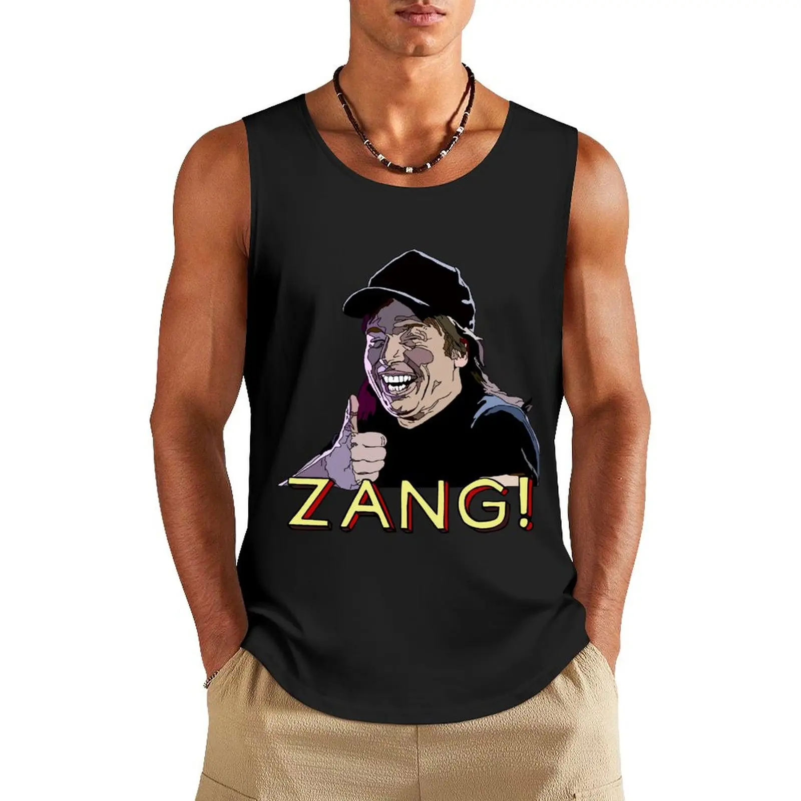 Waynes World Zang! Майка, топы, мужской сексуальный костюм, летние мужские топы, Мужская Дизайнерская одежда