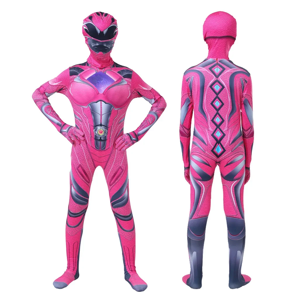 Нарядный детский костюм супергероя Power Zentai Rangers для косплея, детский комбинезон Mecha Five Beast, карнавальная одежда на Хэллоуин для мальчиков (art.: 3920cc1683586) - 3920cc1683586
