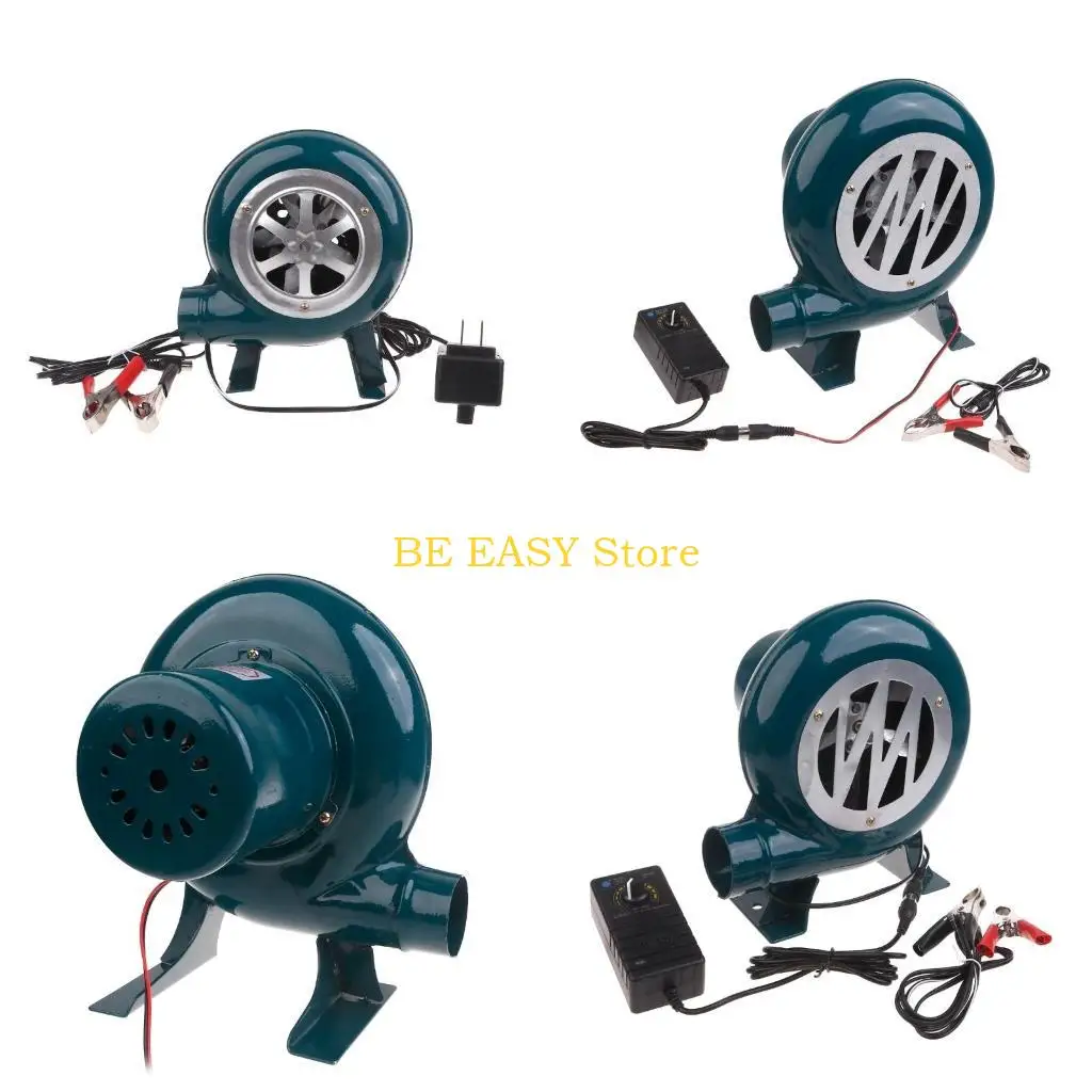 E28F Портативный вентилятор барбекю DC12V 30/40/60/80/100/100 Вт Airturbo Blower для лагеря для пикника для барбекю Вентиляторы, промышленные вентиляторы и вытяжное оборудование