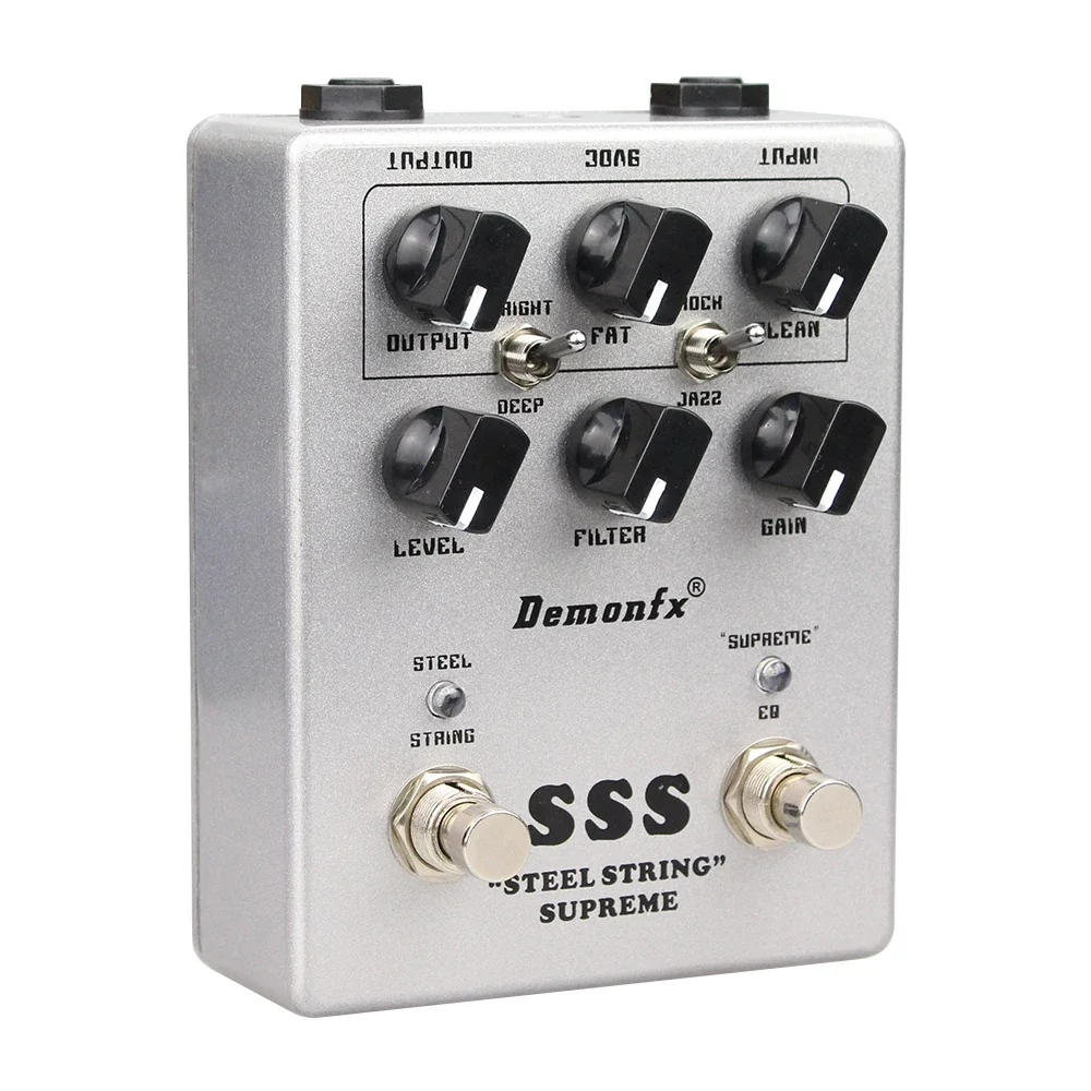 Demonfx новая гитарная педаль перегрузки высокого качества для SSS Dumble Steel String Clean Drive Tone Effect добавление функции предусилителя